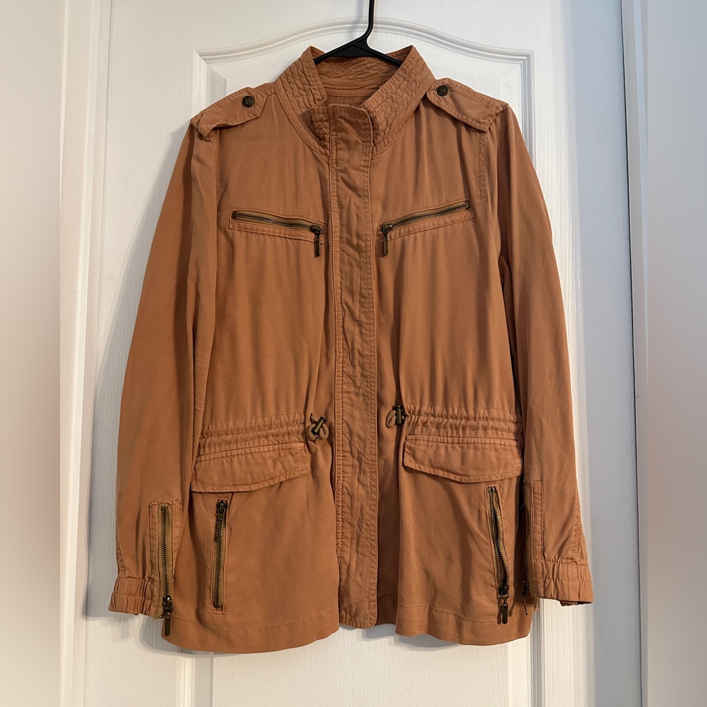 Max Jean's Drawstring Jacket - Rust / Large